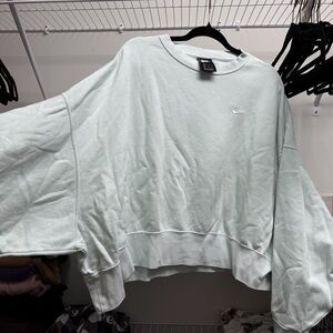 Nike Seafoam Green Cropped Sweatshirt